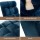 Artiss Adjustable Floor Lounge Sofa Bed - Navy Flannel Fabric, 14 Positions, Steel Frame, Cushioned Comfort, 96cm x 42cm