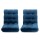 Artiss 2PCS Adjustable Floor Lounge Sofa Bed - Navy Flannel, 14 Positions, High Resilience Foam, Sturdy Steel Frame