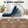 Artiss 2PCS Adjustable Floor Lounge Sofa Bed - Navy Flannel, 14 Positions, High Resilience Foam, Sturdy Steel Frame