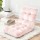 Artiss Pink Flannel Fabric Floor Lounge Sofa Bed - Adjustable 14 Positions, Cushioned Comfort, Sturdy Steel Frame