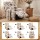 Artiss Stretch Kids Recliner Cover 4-Piece Floral Printed Polyester Slipcover Protective Fit 4pcs (Kids)