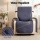 Artiss Quilted Waterproof Recliner Chair Cover Grey Leaf Pattern Slipcover with Side Pockets Durable Fit