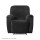 Artiss Recliner Chair Cover Velvet 1-Seater Black - Luxurious Comfort, Anti-Slip, Machine Washable, Easy Fit