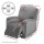 Artiss Recliner Chair Cover, Velvet, 1-Seater, Grey - Luxurious Comfort & Anti-Slip Design, Machine Washable