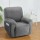 Artiss Recliner Chair Cover, Velvet, 1-Seater, Grey - Luxurious Comfort & Anti-Slip Design, Machine Washable