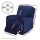 Artiss Recliner Chair Cover, Velvet, 1-Seater, Navy, Luxurious Comfort, Anti-Slip, Machine Washable, Easy Fit