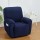 Artiss Recliner Chair Cover, Velvet, 1-Seater, Navy, Luxurious Comfort, Anti-Slip, Machine Washable, Easy Fit