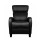 Artiss Black PU Leather Reclining Armchair - Premium Comfort with Adjustable Recline, Thick Cushion & Sleek Design