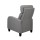 Artiss Fabric Reclining Armchair, Metal Structure, Grey, 102x69x65cm - Ultimate Comfort with Adjustable Recline