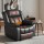 Artiss Manual Massage Recliner PU Leather 160° Recline 8-Point Vibration Lumbar Heat USB Ports Black