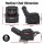 Artiss Manual Massage Recliner PU Leather 160° Recline 8-Point Vibration Lumbar Heat USB Ports Black