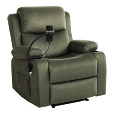 Artiss Heated Massage Recliner Chair Velvet Green, 8-Point Massage, Phone Holder, USB Ports, 150kg Weight Capacity Artiss Heated Massage Recliner Chair Velvet Green, 8-Point Massage, Phone Holder, USB Ports, 150kg Weight Capacity