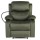 Artiss Heated Massage Recliner Chair Velvet Green, 8-Point Massage, Phone Holder, USB Ports, 150kg Weight Capacity