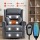 Artiss Electric Power Lift Recliner Chair with Massage & Heat, Skin-Friendly Fabric, 8-Point, 86x98x107cm, Grey
