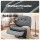 Artiss Manual Swivel Rocker Recliner with USB Ports - PU Leather, 100x90x96cm, 360° Rotation, Grey, Multi-Function Chair