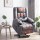 Artiss Power Lift Recliner Chair Grey Faux Leather with 8 Point Massage Heated Lumbar USB Phone Holder