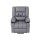 Artiss Power Lift Recliner Chair Grey Faux Leather with 8 Point Massage Heated Lumbar USB Phone Holder