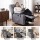 Artiss Power Lift Recliner Chair Grey Faux Leather with 8 Point Massage Heated Lumbar USB Phone Holder