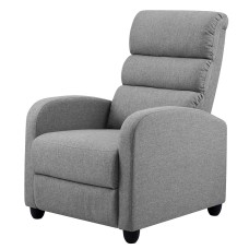 Artiss Recliner Armchair, Faux Linen Fabric, Grey, 64.5x89x98cm, High-Resilience Foam, Adjustable Comfort Chair Artiss Recliner Armchair, Faux Linen Fabric, Grey, 64.5x89x98cm, High-Resilience Foam, Adjustable Comfort Chair