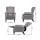 Artiss Recliner Armchair, Faux Linen Fabric, 64.5x72x99cm, Grey, Adjustable, High-Resilience Foam, Home Cinema Chair