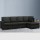 Artiss Modular Sofa Chaise Set 5-Seater Dark Grey Faux Linen, Customised Layout, Removable Covers, Sturdy Wood Frame