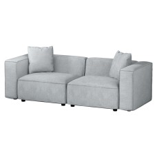 Artiss Alvin 2-Seater Modular Sofa Chaise Set - Grey, Modern Design, Plush Comfort, Durable Frame, 1-Year Warranty