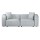 Artiss Alvin 2-Seater Modular Sofa Chaise Set - Grey, Modern Design, Plush Comfort, Durable Frame, 1-Year Warranty