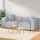 Artiss Alvin 2-Seater Modular Sofa Chaise Set - Grey, Modern Design, Plush Comfort, Durable Frame, 1-Year Warranty