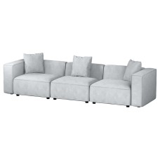 Artiss Alvin 3-Seater Modular Sofa Chaise Set - Grey, Modern Comfort with Linen Upholstery & Durable Wood Frame Artiss Alvin 3-Seater Modular Sofa Chaise Set - Grey, Modern Comfort with Linen Upholstery & Durable Wood Frame