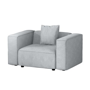 Artiss Alvin Modular Sofa Chaise Set - 1-Seater Grey | Modern Comfort & Style with Soft Linen & Durable Wood Frame
