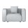 Artiss Alvin Modular Sofa Chaise Set - 1-Seater Grey | Modern Comfort & Style with Soft Linen & Durable Wood Frame