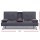 Artiss 3-Seater Sofa Bed, Faux Linen, 175CM, Dark Grey, Space-Saving, Adjustable Recline, Cup Holders, Modern Design