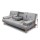 Artiss 3-Seater Sofa Bed 188CM Grey Faux Linen - Stylish, Space-Saving, Adjustable, Eco-Friendly, Cup Holders Included