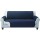 Artiss 3-Seater Sofa Cover - Navy Diamond-Quilted Microfibre, Anti-Scratch, Anti-Slip, Machine Washable
