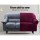 Artiss Ruby Red Velvet Sofa Cover, 1-Seater - Stretchable, Anti-Slip, Machine Washable Couch Protector, Crystal Velvet
