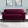 Artiss Ruby Red Velvet Sofa Cover for 3-Seater Couch - Stretchable, Machine Washable, Anti-Slip, Elegant Style