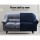 Artiss Velvet Sofa Cover, 3-Seater, Sapphire - Stretchable, Machine Washable, Anti-Slip, Crystal Velvet Protection