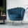Artiss Armchair Velvet Upholstery Navy 71x71x68cm - Iconic Design, Timeless Appeal, High Resilience Foam, Gold Legs