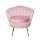 Artiss Armchair, Velvet Upholstery, 71x68x71cm, Pink, Vintage Shell Back, Gold Legs, High Resilience Foam Padding