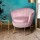 Artiss Armchair, Velvet Upholstery, 71x68x71cm, Pink, Vintage Shell Back, Gold Legs, High Resilience Foam Padding