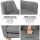 Artiss Fabric Dining Armchair, Linen Upholstery, Grey, 58x50x80cm - Retro Style, Tufted Design, Comfortable Seating