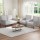 Artiss Kane 4 Seater Armchair Sofa Set, Modern Scandinavian, Linen Fabric, Metal Frame, Grey, Plush Comfort