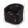 Artiss Round Swivel Armchair Black Sherpa Fleece, 360-Degree Rotation, Ergonomic Design, 73x74x67cm, 150kg Capacity