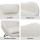 Artiss Rocking Chair, Teddy Fabric Armchair, White, 49x65x91cm, Luxury Comfort, Anti-Slip, 1-Year Warranty