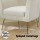 Artiss Yoli Armchair - Modern White Boucle Fabric, Scandinavian Design, Sturdy Metal Frame, 1-Year Warranty