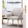 Artiss Sebastini 2X Armchair, Beige Faux Fabric, 63x64.5x84cm, Plush Comfort, Stylish Design, Easy Assembly