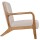 Artiss Armchair, Faux Fabric, Beige, 65x76.5x72.5cm, Comfortable Olive Design, High-Resilience Foam, Elegant & Sturdy