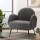 Artiss Hanes Armchair, Sherpa Fabric, Charcoal, 64x70x74cm, Luxurious Comfort, Stylish Design, Easy Assembly