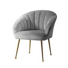 Artiss Armchair, Velvet Upholstery, Grey, 68x67x80cm, Eloise Collection, Luxurious Comfort & Stylish Design Artiss Armchair, Velvet Upholstery, Grey, 68x67x80cm, Eloise Collection, Luxurious Comfort & Stylish Design