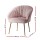 Artiss Armchair, Velvet Pink, 68x67x80cm - Eloise, Luxury Accent Chair with Golden Legs, High Resilience Foam